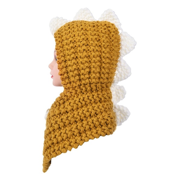 Kids Winter Hat Scarf Dinosaur - Picture 7 of 7